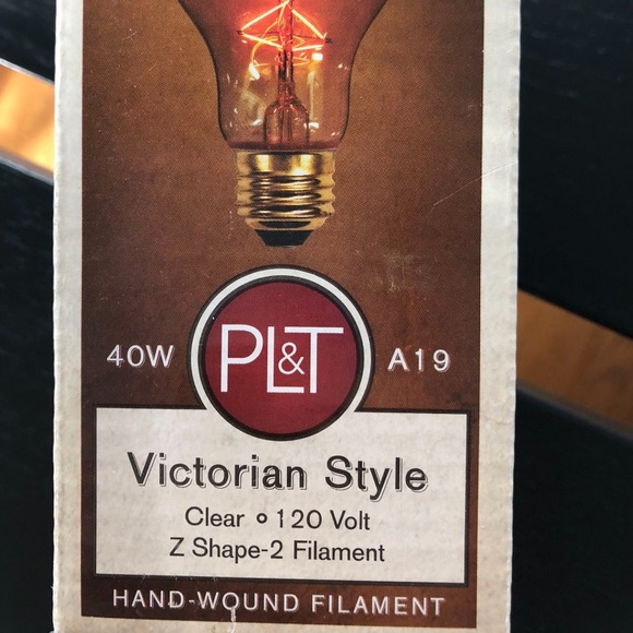 Homemade mason jar pendant light with fabric cord and Edison bulb included. - Picture 3 of 4